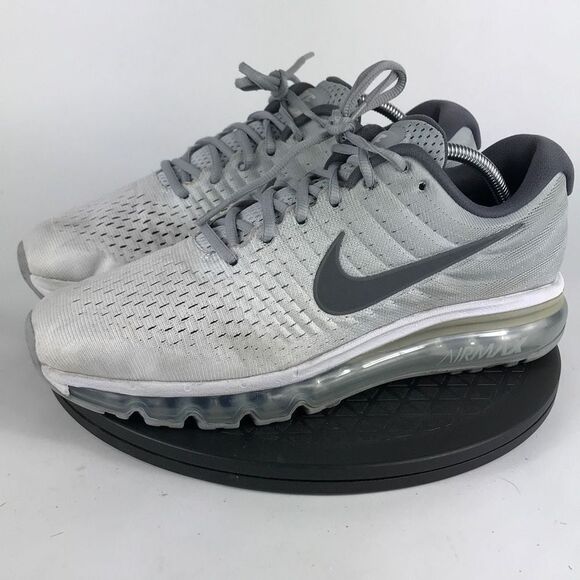 Nike Air Max 2017 Gray Athletic Running Shoes 849559-101 Men’s Size 10 - Picture 1 of 12